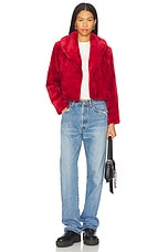 Cropped Faux Fur Coat - thumbnail 6