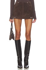 Faux Suede Mini Skirt