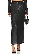 Leather Midi Skirt