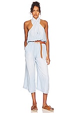Product image of Bella Dahl Wrap Neck Halter Jumpsuit. Click to view full details