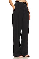 Bella Dahl Pleated Wide Leg Trousers in Black | REVOLVE