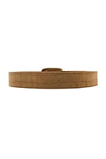 Leighton Croco Suede Belt - thumbnail 5