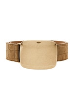 Leighton Croco Suede Belt - thumbnail 6