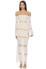 Net Dress With Lace - thumbnail 4