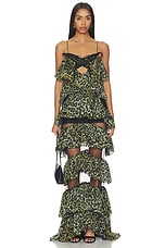 Print Dress in Green - thumbnail 5