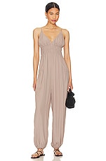 Black Smocked Jumpsuit