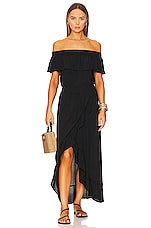 Product image of Bobi BLACK Ruffle Dress. Click to view full details