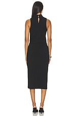 Mock Neck Pleated Dress - thumbnail 6