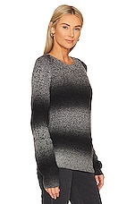 Bobi Ombre Raglan Sweater in Black & Grey | REVOLVE