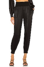 BLACK Sleek Textured Pant