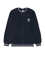 Reverse Fleece Grid Sweater