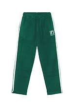 Reverse Fleece Grid Straight Sweatpants
