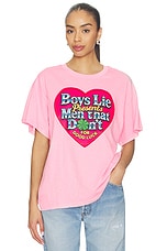 Boys Lie Men Don't Boyfriend Tee - thumbnail 4