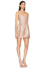 Bronx and Banco Maraya Sequin Mini Dress in Nude Multi | REVOLVE