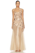 Layla Sequin Floral Maxi Dress - thumbnail 4