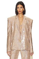 Product image of Bronx and Banco Capri Nude Sequin Blazer. Click to view full details