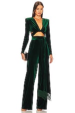 Bronx and Banco Cleopatra Velvet Pant in Emerald | REVOLVE