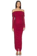 Off The Shoulder Mesh Dress - thumbnail 5
