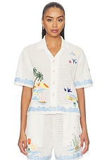 Oasis Crochet Beach Shirt - thumbnail 5