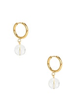 Halle Huggie Hoop & Bead