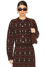 Western Fair Isle Cashmere Cardigan