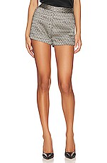 Product image of Central Park West Goldie Tweed Shorts. Click to view full details