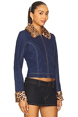 Gia Denim And Faux Fur Jacket - thumbnail 5