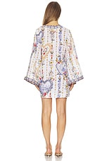 Deep V Neck Hardware Short Kaftan - thumbnail 6