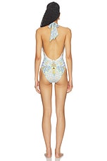 Plunge Halter One Piece With Bar Front Trim - thumbnail 6