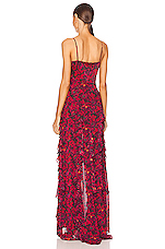 Cinq a Sept Stargazer Lilies Glenda Gown in Calla Lily Multi | REVOLVE