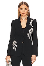 Product image of Cinq a Sept Crystal Floral Embellished Cheyenne Blazer. Click to view full details