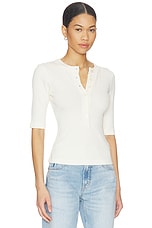 Nali Short Sleeve Henley Top - thumbnail 10