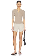 Nali Short Sleeve Henley Top - thumbnail 6