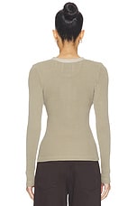Drea Waffle Henley Top - thumbnail 5