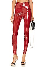 Faux Patent Leather Legging