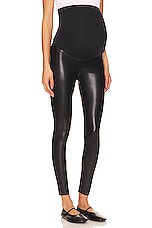 Faux Leather Maternity Legging - thumbnail 4