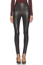 Faux Leather Stirrup Legging - thumbnail 3