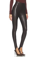 Faux Leather Stirrup Legging - thumbnail 4