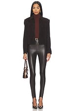 Faux Leather Stirrup Legging - thumbnail 7