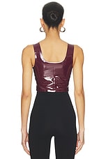 Faux Patent Leather Crop Top - thumbnail 5