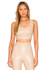 Product image of Commando Faux Leather Crop Top. Click to view full details