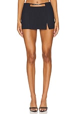 Striped Cut-out Skirt