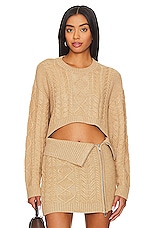 Carmen Cropped Cable Crew