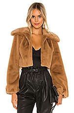 Cleobella Cropped Faux Fur Jacket - thumbnail 3