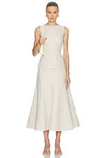 Malena Linen Midi Skirt - thumbnail 8