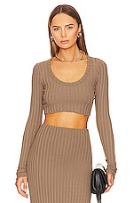 Capri Crop Long Sleeve Top