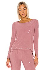 Chaser Pinky Stars Sweatshirt in Glam