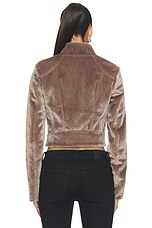 Faux Fur Motorsport Jacket - thumbnail 7