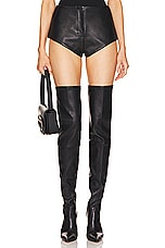 Leather Mini Short