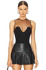 Wave Neckline Bodysuit